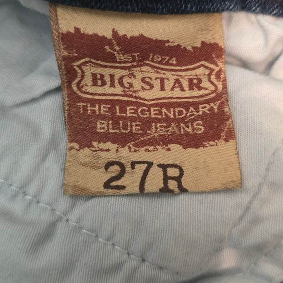Big Star Distressed Whiskering Livi Bootcut Women's Jeans 27R - Picture 5 of 6
